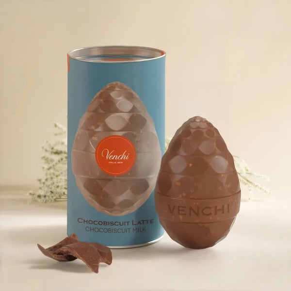 Venchi - Uovo in Latta Chocobiscuit Latte - 150g
