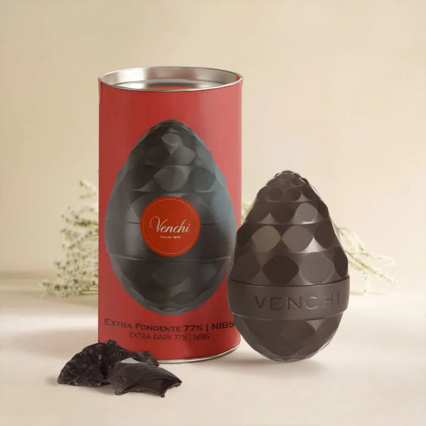 Venchi - Uovo in Latta Extra Fondente 77% I Nibs - 150g